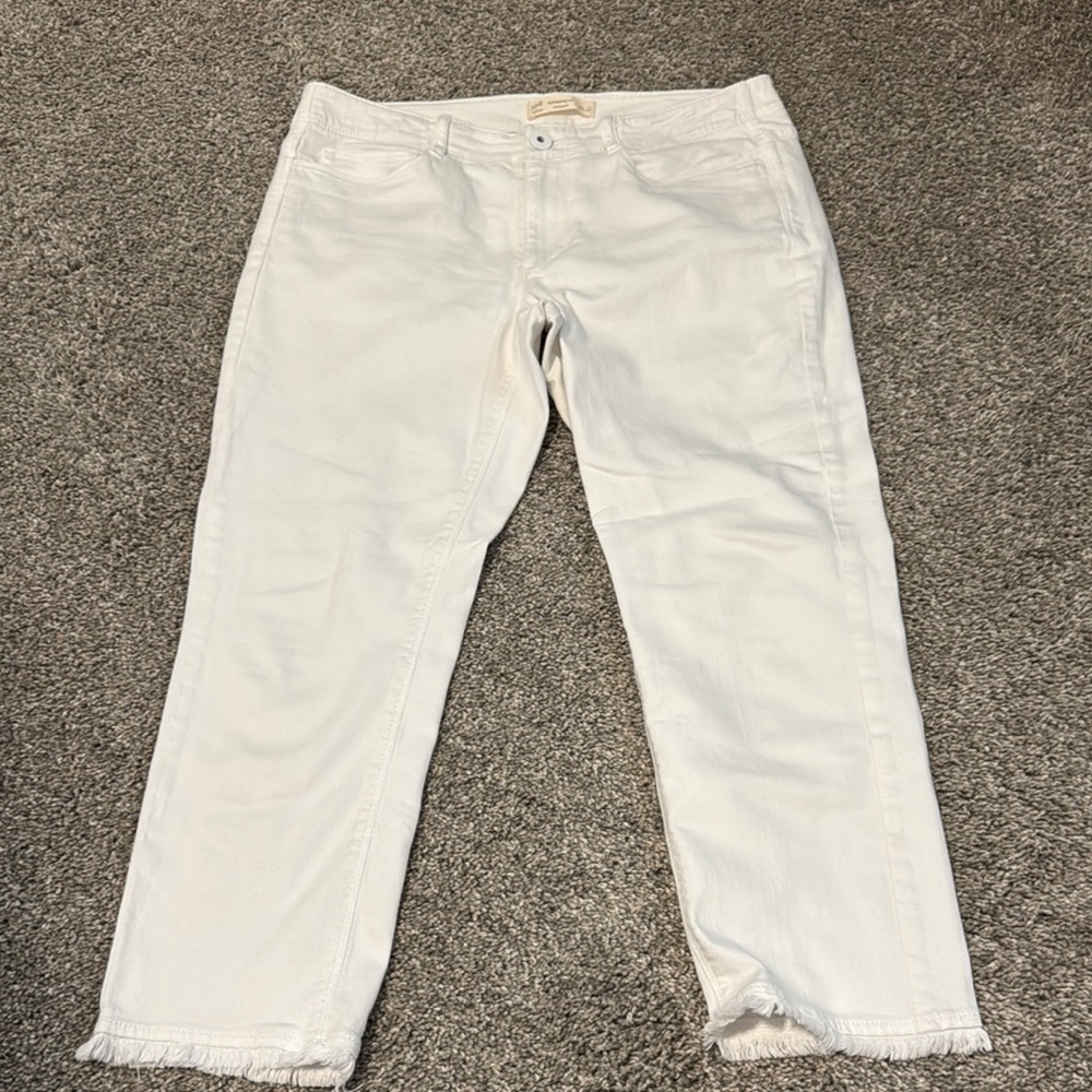 J. Jill Women's White Ankle Jeans